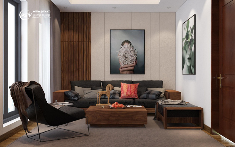 Nội thất phòng khách của căn hộ