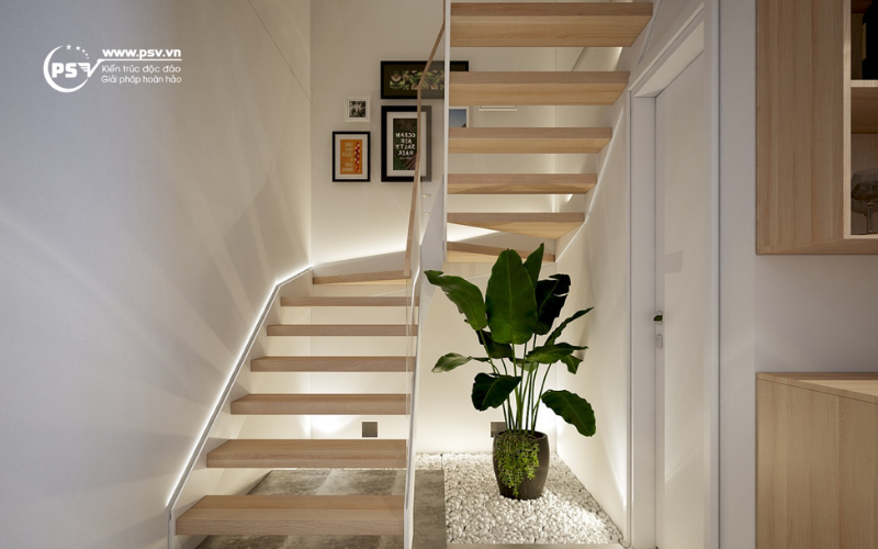 Cầu thang thiết kế hở