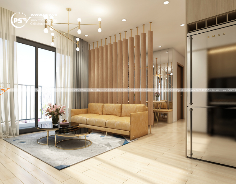 Cửa kính lớn tại phòng khách