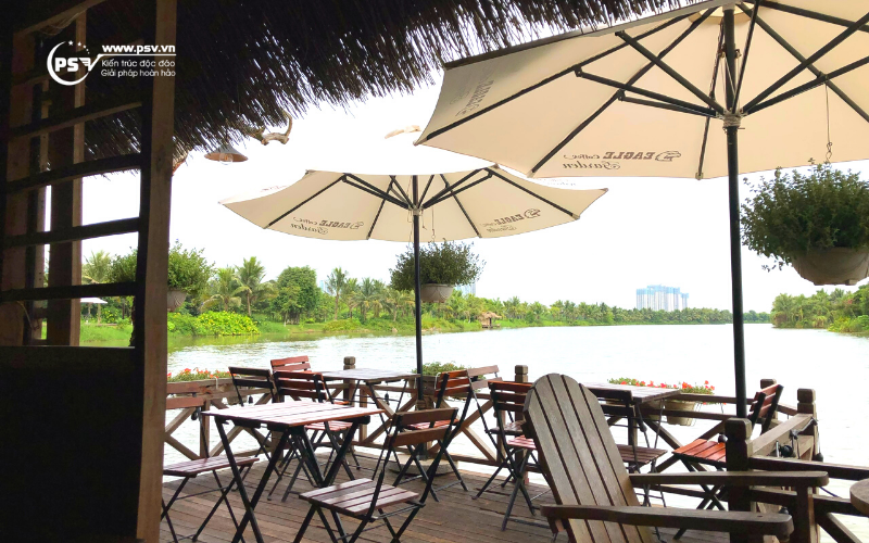 Biệt thự với không gian thư giãn bên hồ cực chill