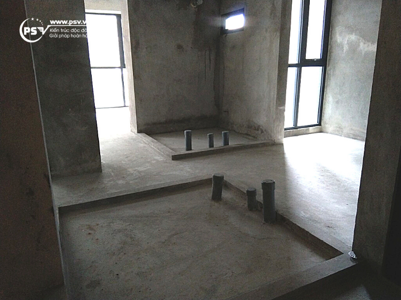 Hiện trạng của căn chung cư trước khi bàn giao cho PSV