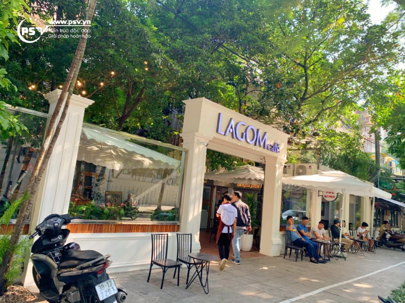 Quán cafe LAGOM nằm tại khu vực đắc địa