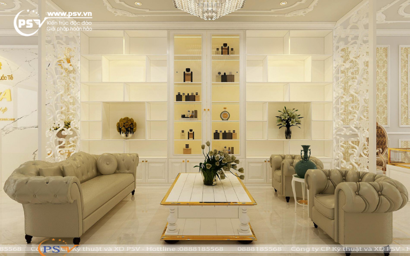 Khu vực tiếp khách của Spa