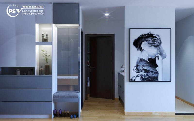 PSV thiết kế, thi công chung cư 3 ngủ phong cách hiện đại