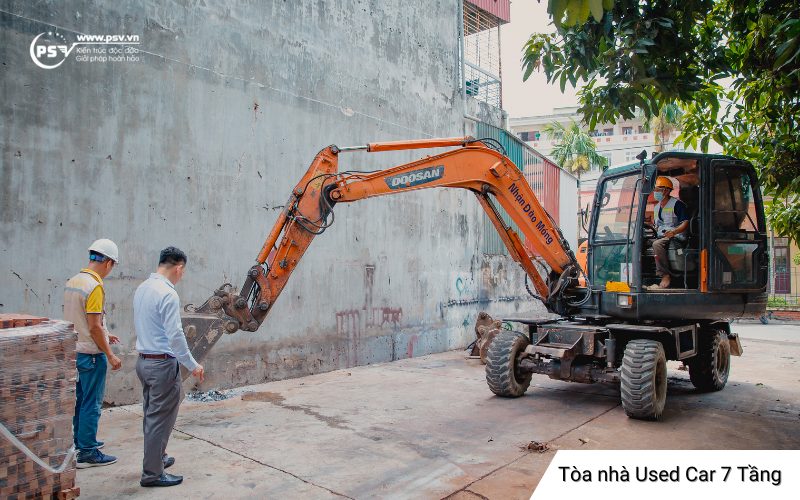 PSV triển khai thi công nhà phố Used Car - Mai Phúc 