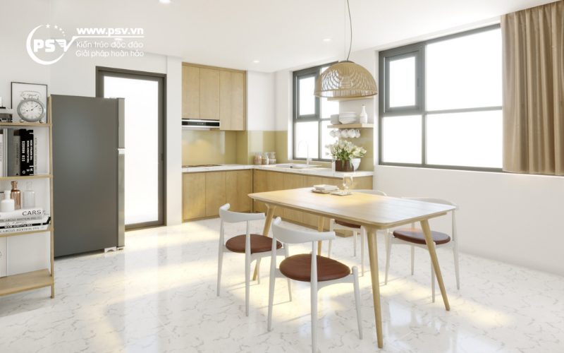 Nội thất phòng ăn của căn hộ