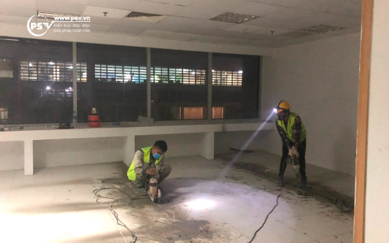 PSV xây dựng, thiết kế và thi công văn phòng làm việc của BeeVN