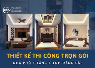 Thiết kế thi công nhà phố 4 tầng 1 tum đẳng cấp tại Sài Đồng, Long Biên PSV thiết kế thi công nhà phố 4 tầng 1 tum đẳng cấp