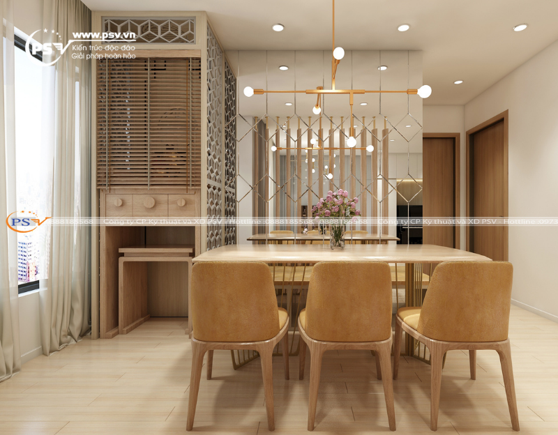 Nội thất phòng ăn của căn hộ