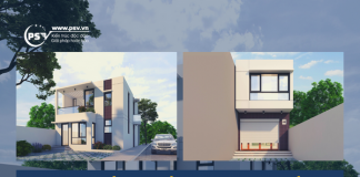 PSV thiết kế nhà phố 2 tầng hiện đại tại Quảng Ninh