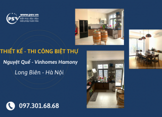 PSV thiết kế thi công biệt thự Nguyệt Quế