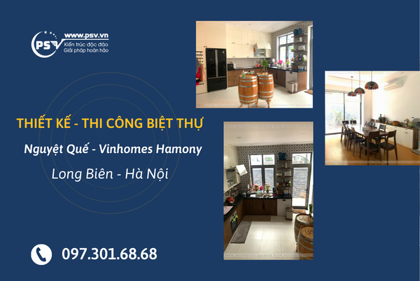 Thiết kế thi công biệt thự nguyệt quế PSV thiết kế thi công biệt thự Nguyệt Quế
