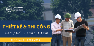 PSV thiết kế và thi công nhà phố hiện đại tại Hải Dương