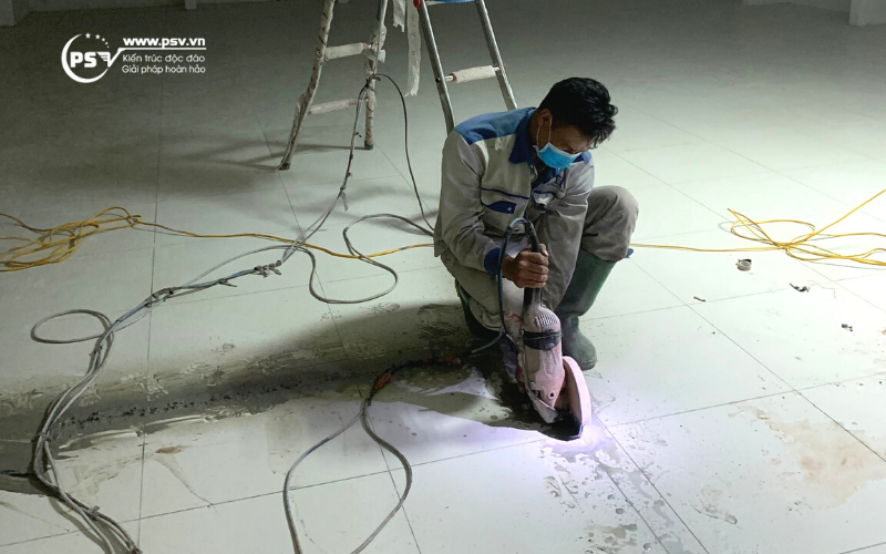 PSV thi công công trình xây dựng và thiết kế - thi công nội thất văn phòng BeeVn