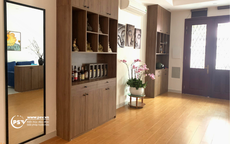 PSV thiết kế thi công biệt thự Nguyệt Quế 3 tầng 1 tum