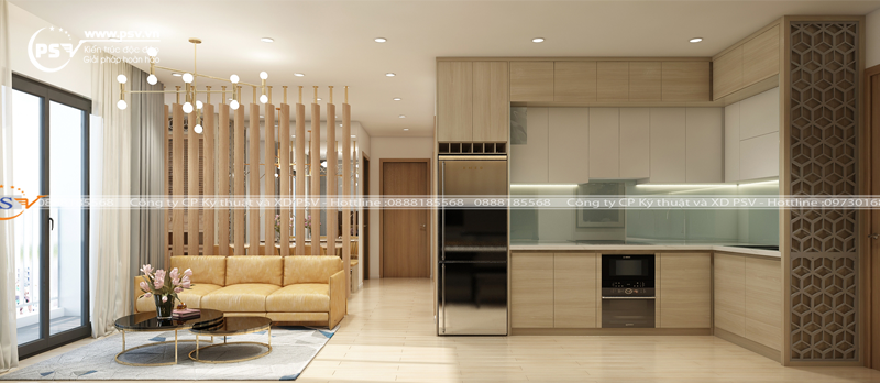 Quầy bếp của căn hộ