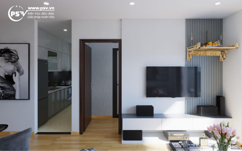 Nội thất phòng bếp của căn chung cư