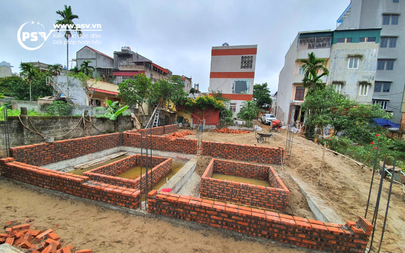 Thi công nhà biệt thự 1 tầng đẹp mê mẩn