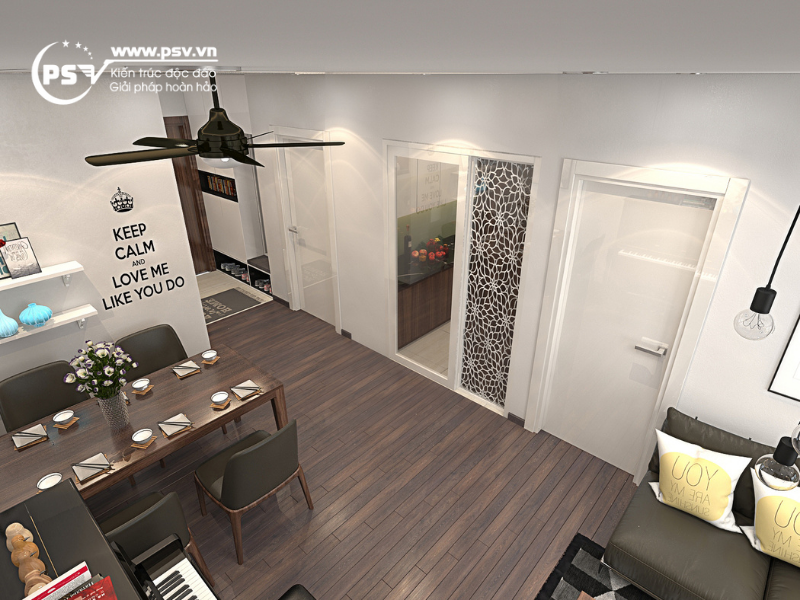 Bộ bàn ghế ăn 4 ghế đơn giản, hiện đại