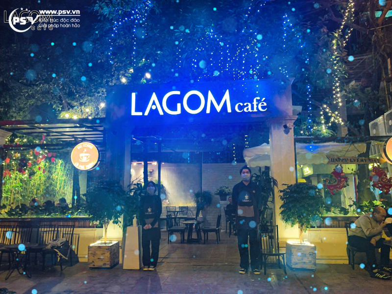PSV thiết kế thi công quán cafe LAGOM vạn người mê
