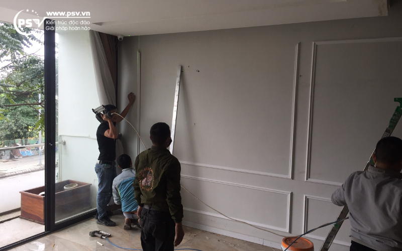 Kiến trúc sư PSV đang thi công spa Keva