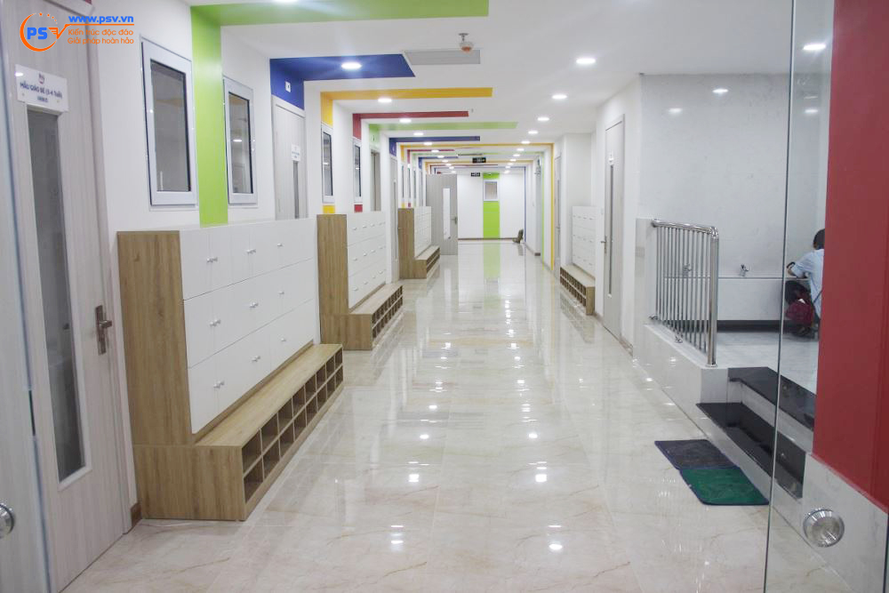 Hành lang Trường mầm non Tân thời đại - PSV thiết kế thi công trọn gói