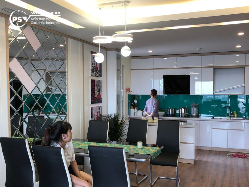 PSV thiết kế thi công xây dựng chung cư 3 phòng ngủ tại Green Park CT15 Việt Hưng