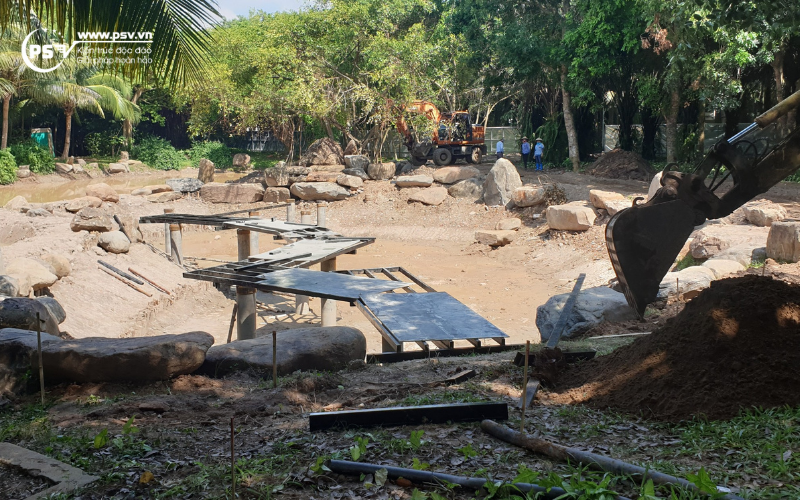 Thi công xây dựng hồ cá Koi tại Ecopark