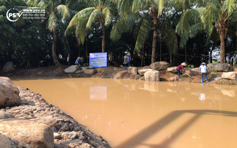 PSV thiết kế thi công cảnh quan nhà mẫu tại Ecopark