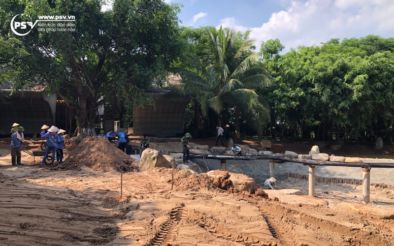 PSV thiết kế thi công cảnh quan nhà mẫu tại Ecopark