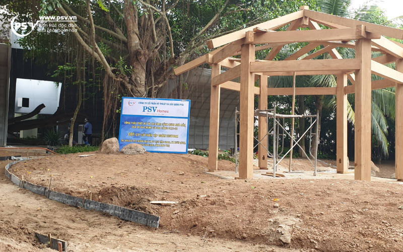 PSV tổng thầu xây dựng, thiết kế thi công khu cảnh quan nhà mẫu tại Ecopark