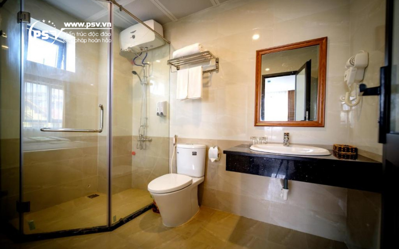 Nội thất phòng tắm tại Khách sạn 5* Hà Thành Melia - PSV quản lý dự án