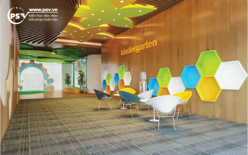 Không gian trường mầm non Tân Thời Đại