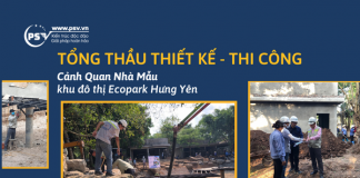 Tổng thầu thiết kế và thi công cảnh quan nhà mẫu khu đô thị Ecopark Hưng Yên