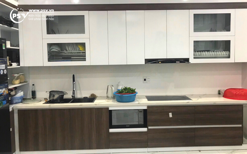 Nội thất phòng bếp sau khi đã hoàn thiện