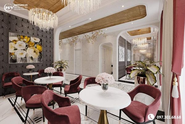 Khu vực cafe Tầng 1- Khách sạn Đồi Rồng - Đồ Sơn - Hải Phòng