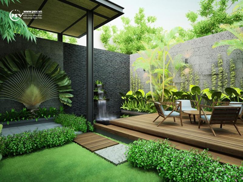 Biệt thự Tân cổ điển kết hợp cảnh quan sân vườn