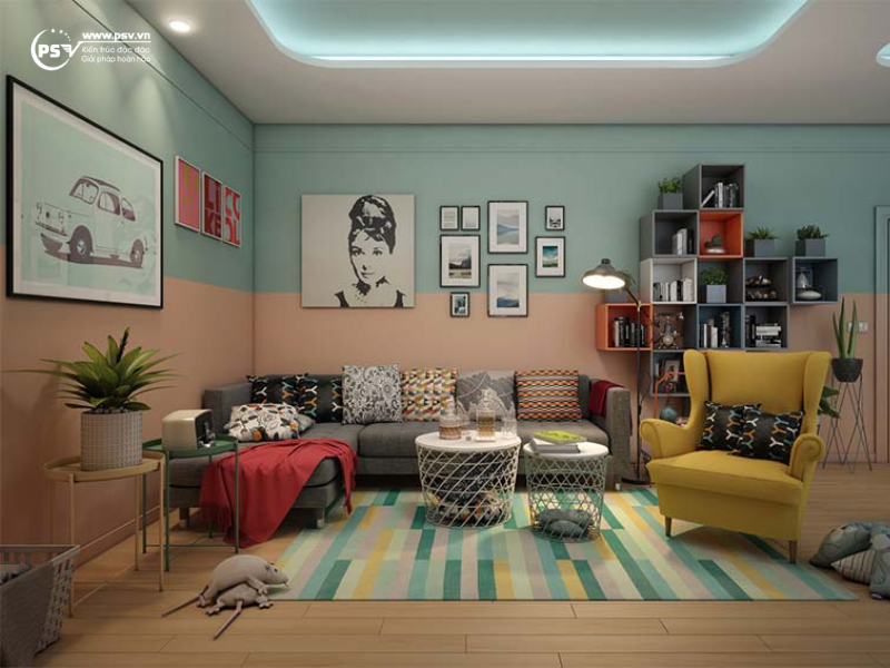 Họa tiết bọc sofa