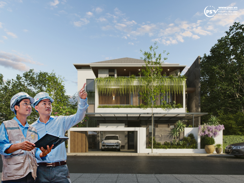 PSV- đơn vị thi công thiết kế biệt thự xanh