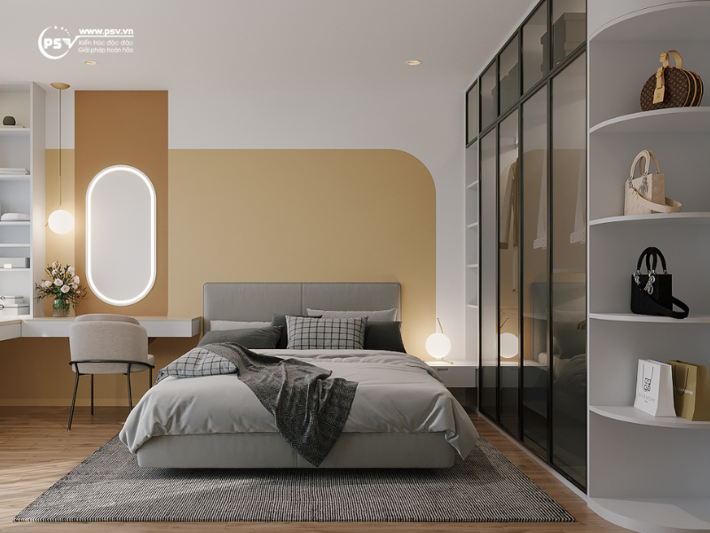 Phòng ngủ phong cách hiện đại, đơn giản