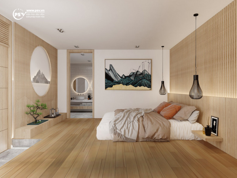 Phòng ngủ decor theo phong cách Nhật