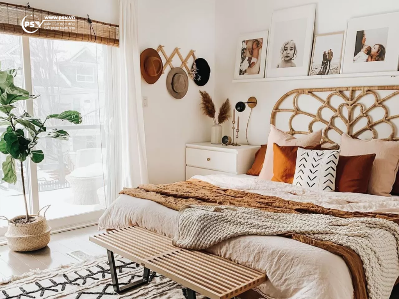 Bình dị trong thiết kế nội thất phòng ngủ phong cách Vintage