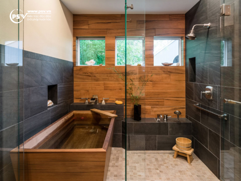 Phòng tắm phong cách Nhật