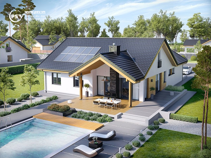 Xu hướng xây dựng biệt thự 1 tầng tại nông thôn