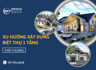 Xu hướng xây dựng biệt thự 1 tầng thời thượng tại Nông thôn