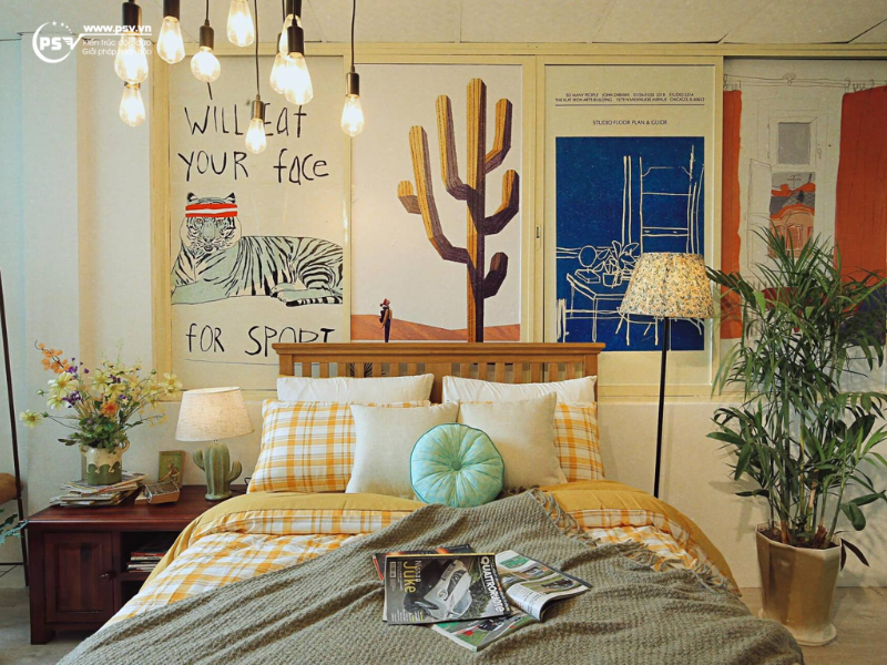 Nội thất phòng ngủ phong cách Vintage